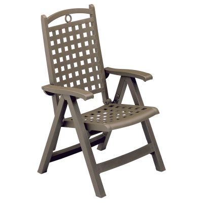 Grosfillex Bora Backrest Armchair - Bronze