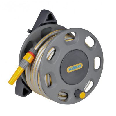 Hozelock 2420-7930-S Wall Mounted Hose Reel Set (w/30M Ultramax Hose)