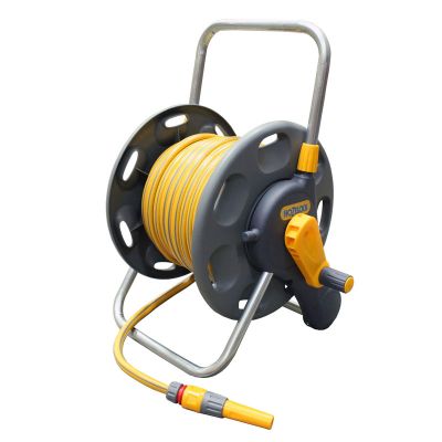 Hozelock 2475-7230-Y Hose Reel Set (w/30M Maxi-Plus Hose)