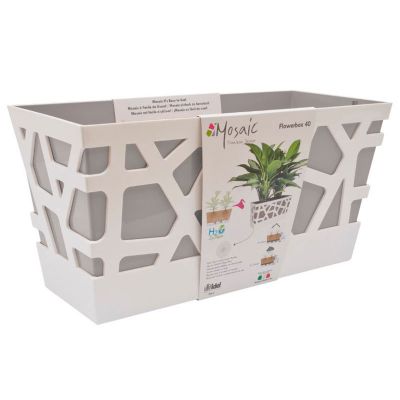 Idel Mosaic Flowerbox Pot (40cm) - Grey