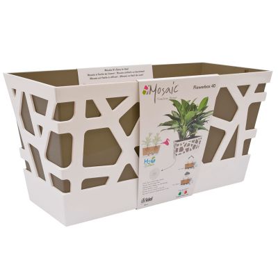 Idel Mosaic Flowerbox Pot (40cm) - Taupe